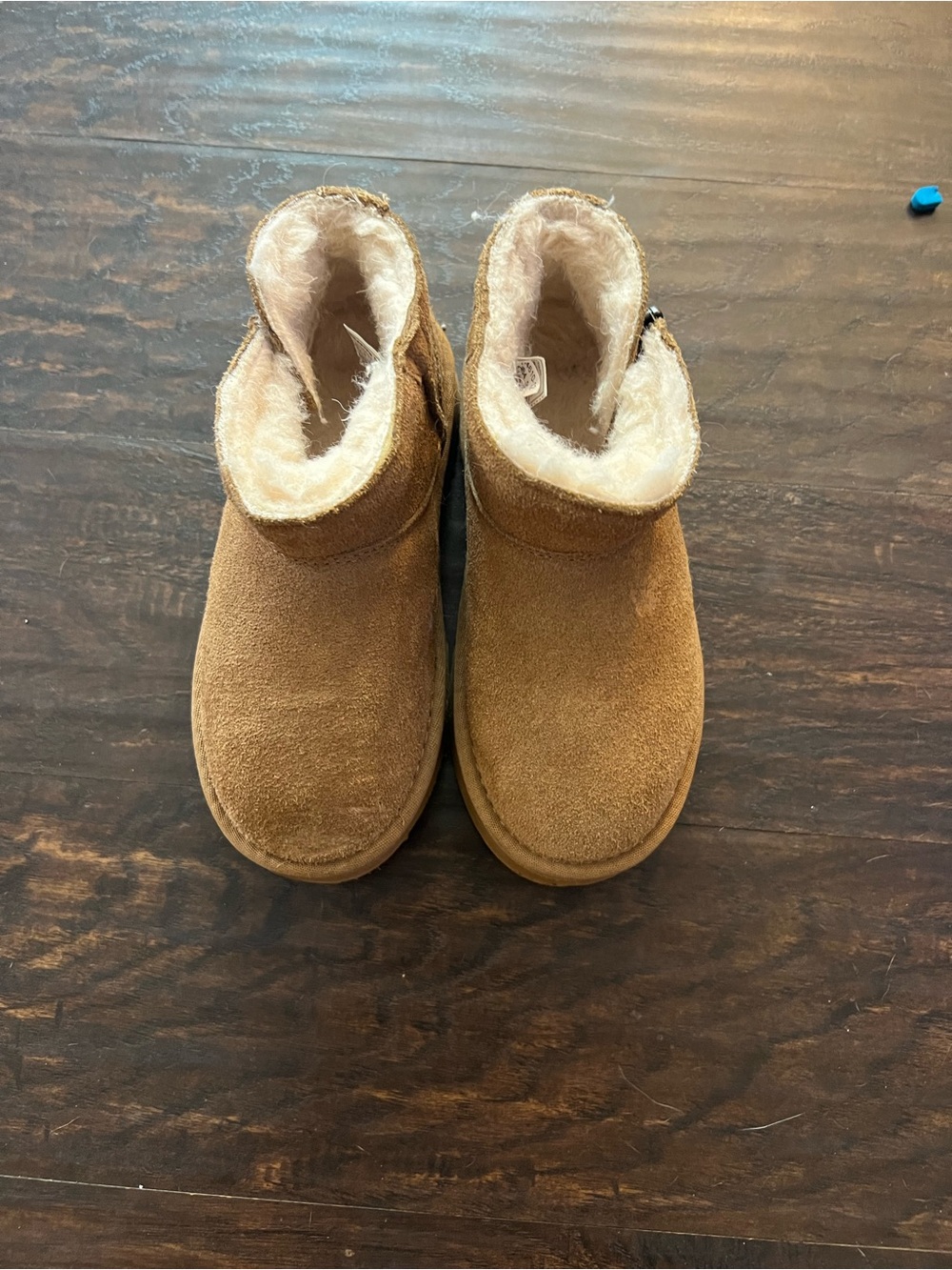 BearPaw Kids Chestnut Faux-Shearling Booties